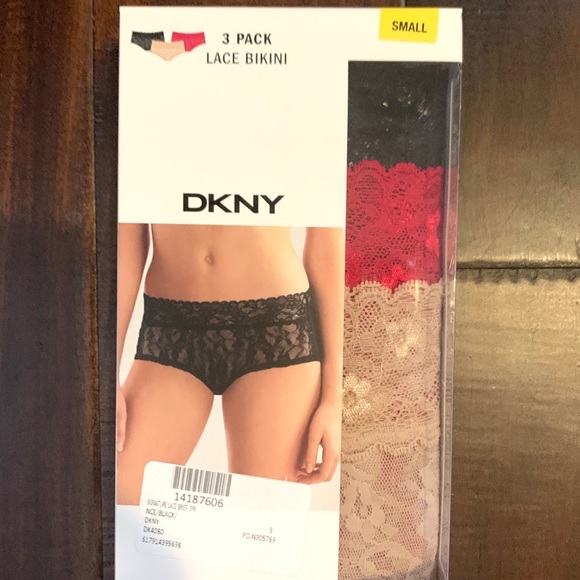 3 DKNY Signature Lace Brief - Quantity: 3 - Picture 3 of 9